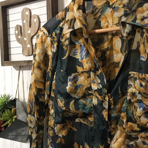 Massimo Dutti Tunic Floral Top Sz 36/26 - Picture 3 of 8